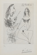 Painter and Young Girl (347 Series, B.1747), 1968 by Pablo Picasso