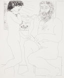 Sculptor and Model by a Window (Vollard Suite, B.177), 1939