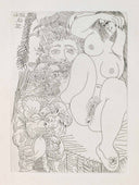 Young Courtesan with Gentleman, Sculptor and Salivating Old Man (La Célestine, B.1665), 1968