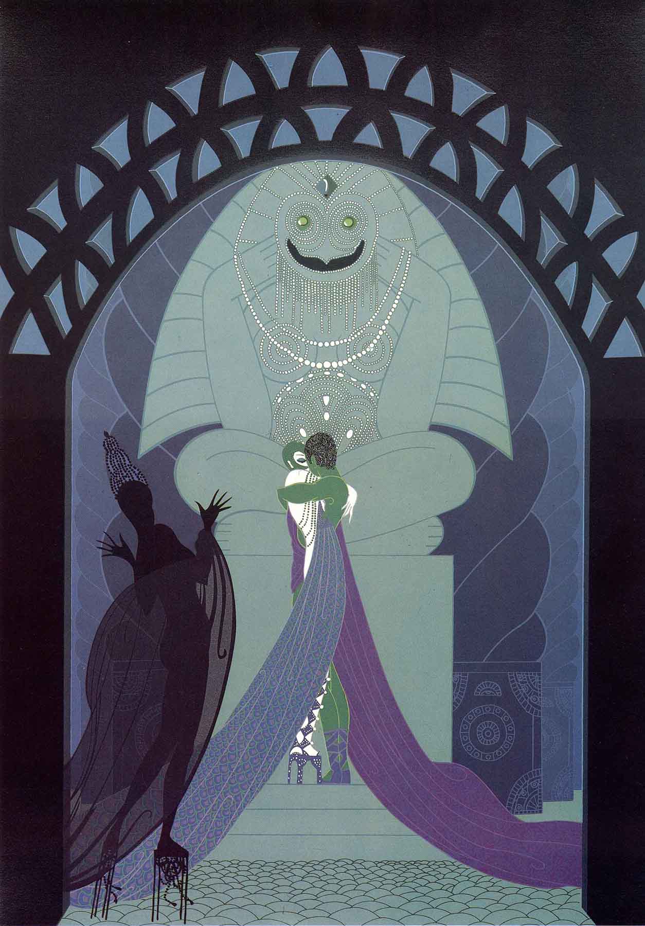 Lovers and Idol, 1980 by Erté