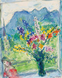 Fleurs Devant le Clocher, 1967 by Marc Chagall