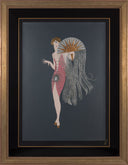 Flapper by Erté framed