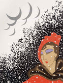 Winter (Seasons), 1975 by Erté