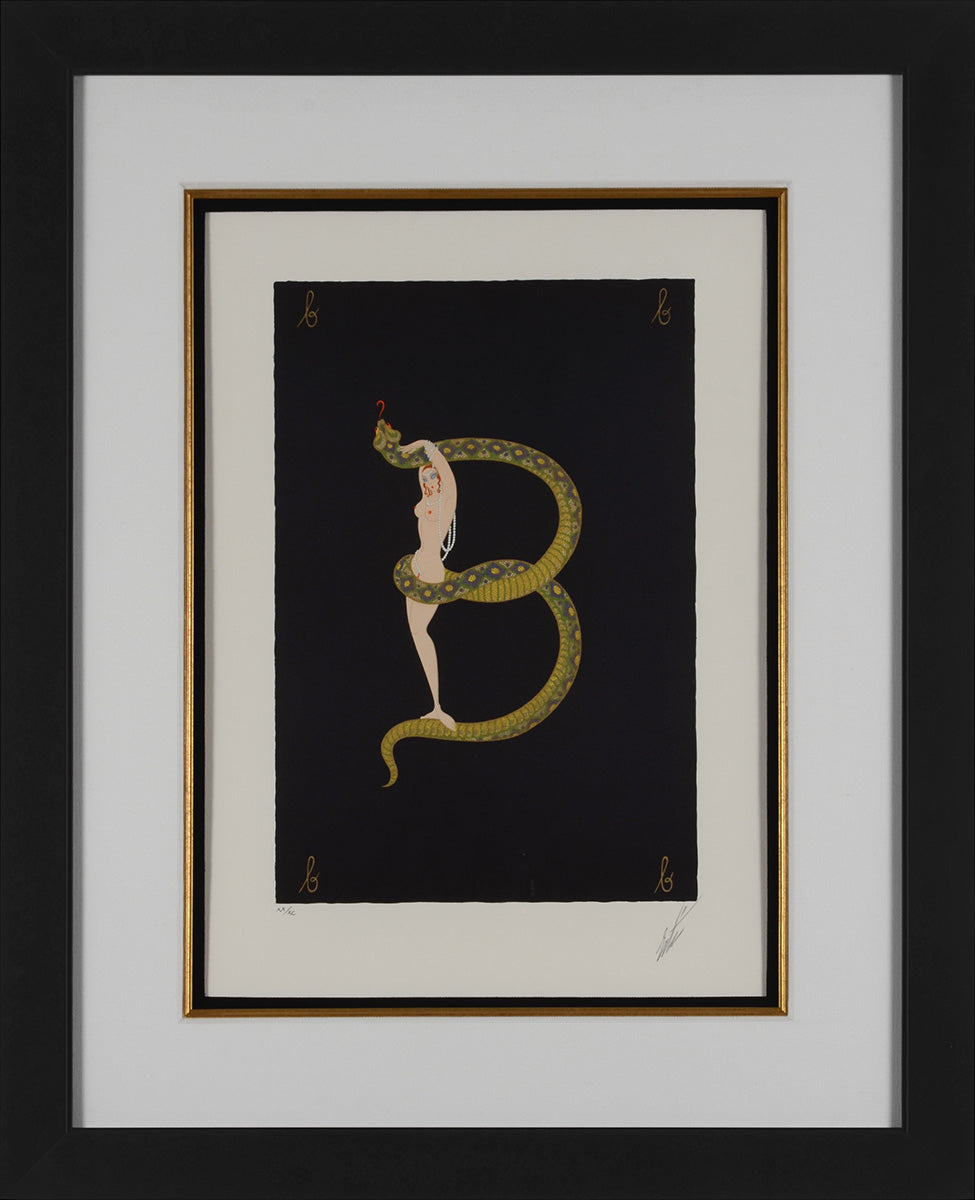 エルテ（Erte）の「アルファベットシリーズ」の「Letter W」※証明書あり エルテ（Erte）の「アルファベットシリーズ」の「Letter W」※証明書