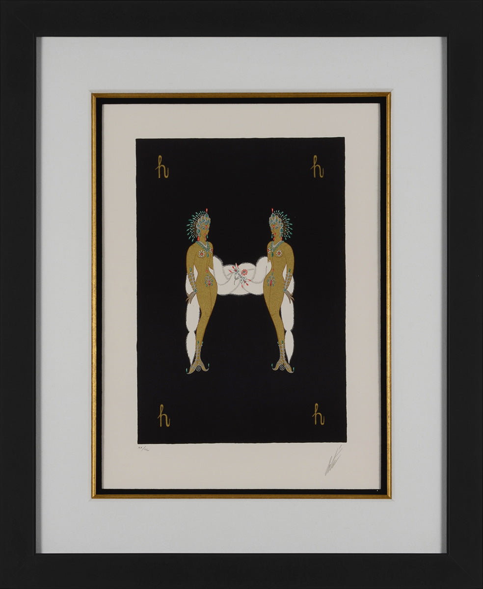 Letter H, 1976 by Erté - Romain de Tirtoff | Martin Lawrence Galleries