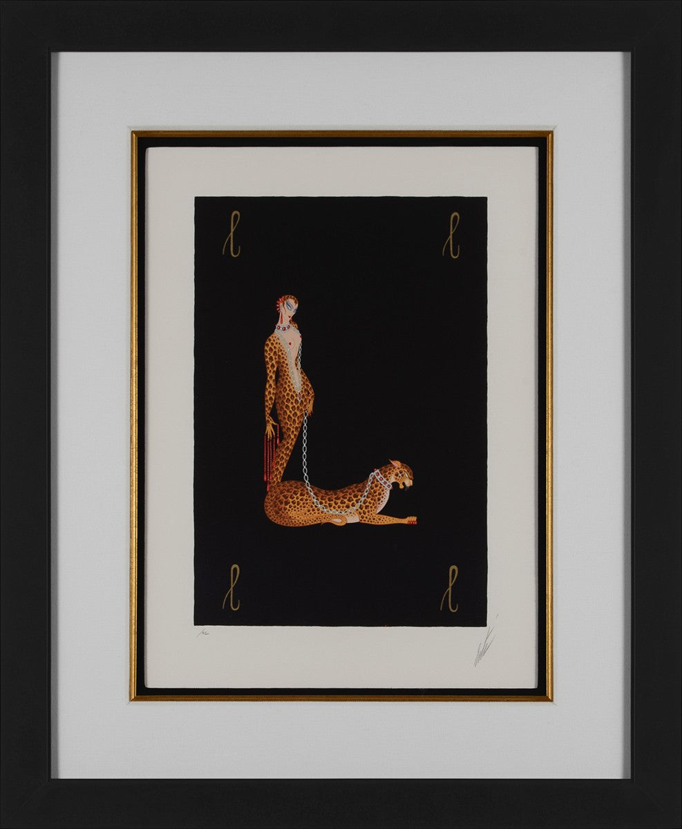 エルテERTE 『Reflections反射』1976年 セリグラフ直筆サイン Letter L, 1977 by Erté - Romain de Tirtoff | Martin Lawrence Galleries