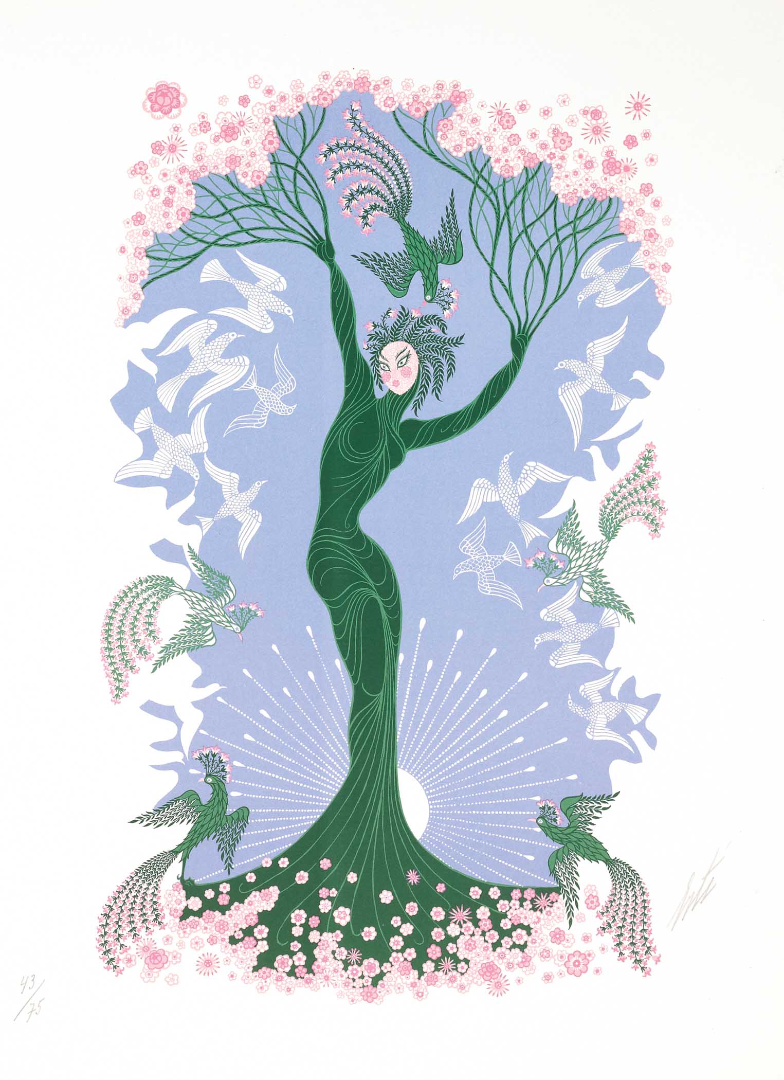 Spring (The Seasons), 1970 by Erté | Martin Lawrence Galleries
