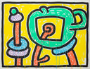 Flowers (Yellow), 1990 by Keith Haring