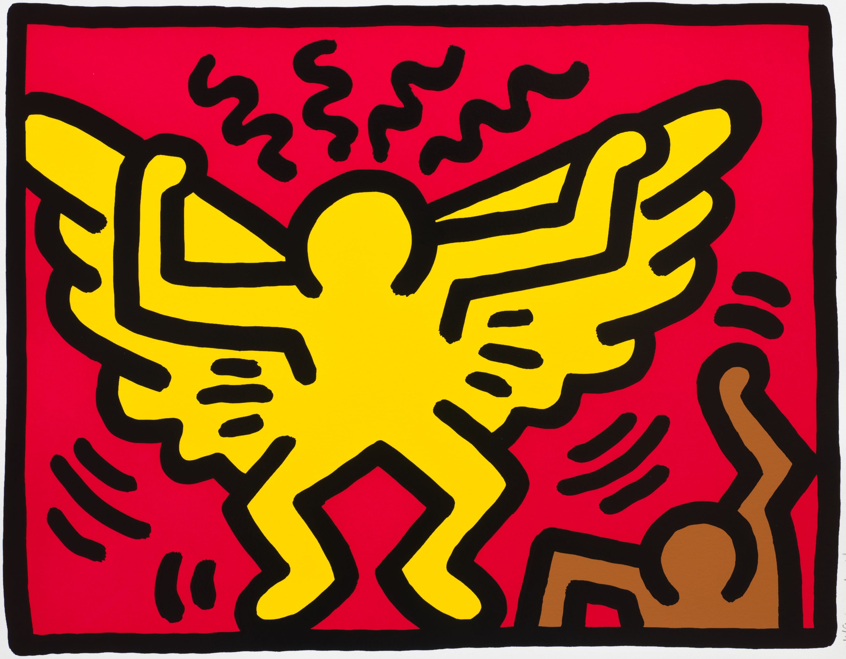 Keith Haring - Untitled (Pop Shop IV - A), 1989 detail 1