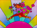 Flower Jumper Over Sunrise (Ver. II), 2001 by Peter Max