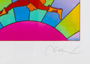 Flower Jumper Over Sunrise (Ver. II), 2001 by Peter Max