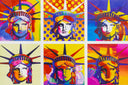 Six Liberties, 2003 by Peter Max