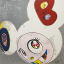 DOB in Pure White Robe (Navy & Vermilion), 2013 by Takashi Murakami