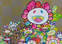 Flowers in a Basket (Longing for Zao Wou-Ki's Flower Painting), 2024 by Takashi Murakami