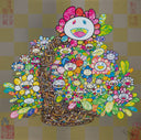 Flowers in a Basket (Longing for Zao Wou-Ki's Flower Painting), 2024 by Takashi Murakami
