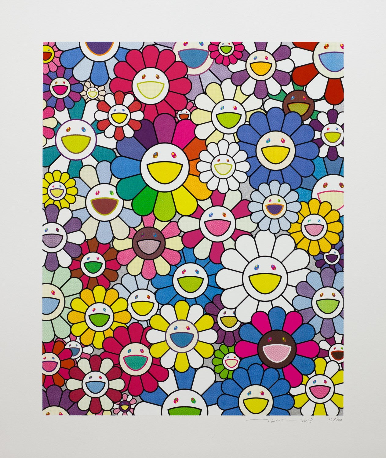 Flowers on the Island Closest to Heaven, 2018 by Takashi Murakami