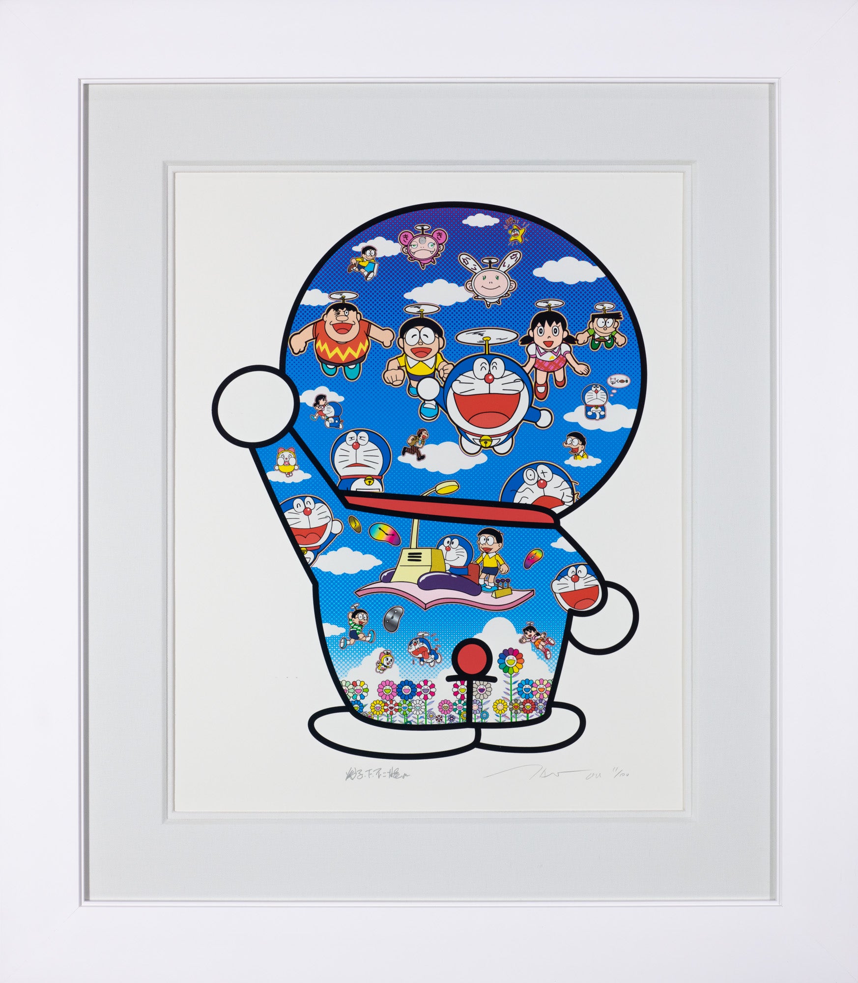 Doraemon and Friends Under the Blue Sky, 2021 by Takashi Murakami