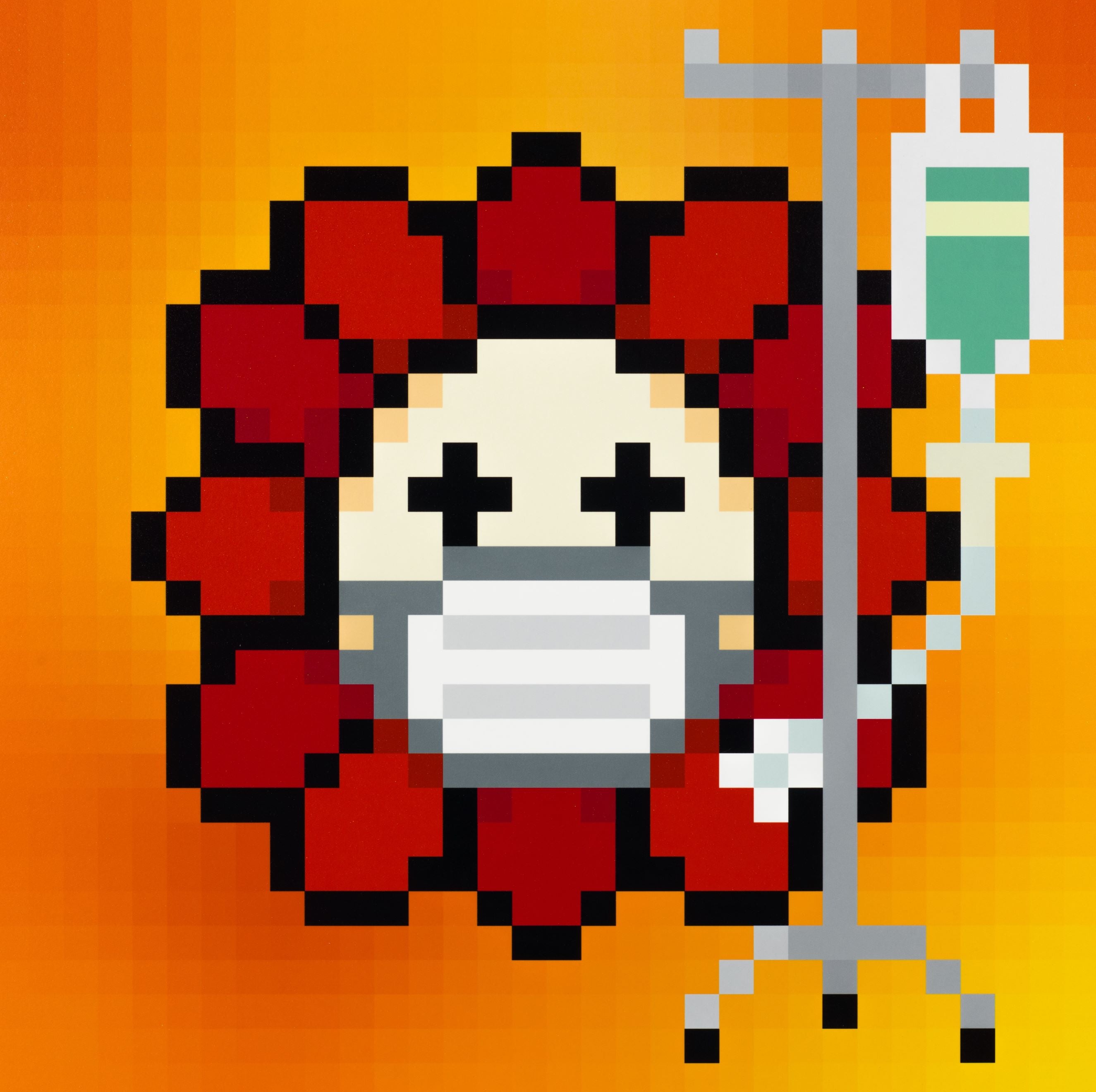 076 - Murakami.Flower #9156 Fighting Illness (闘病中), 2023