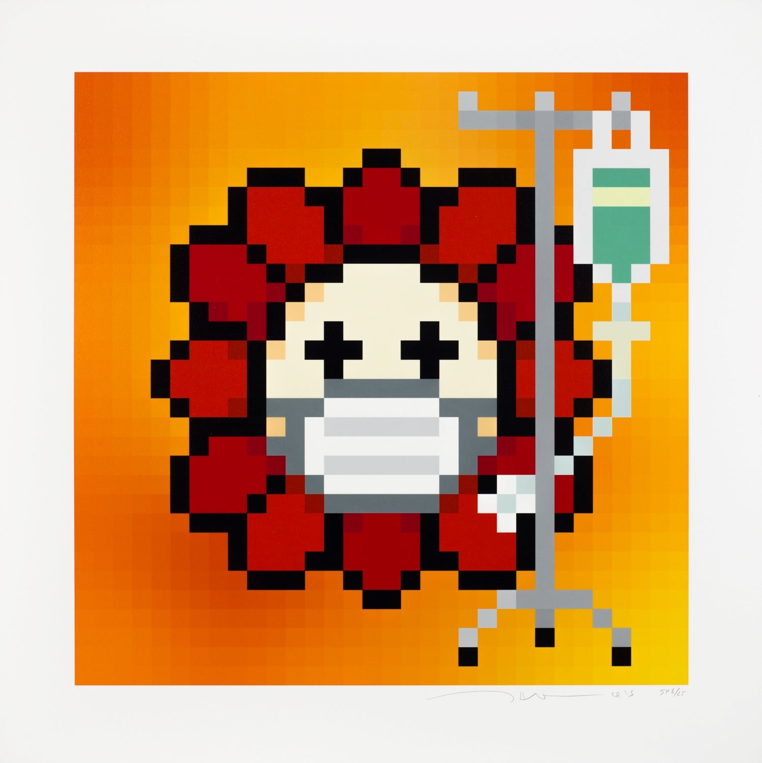 076 - Murakami.Flower #9156 Fighting Illness (闘病中), 2023