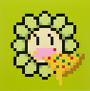 Takashi Murakami - Murakami.Flower #9489 Pizza, 2023 detail 1