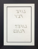 109 - Life Fly Lifes Flies (Leo Castelli 90th Birthday Portfolio), 1997