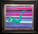 Kenny Scharf, Jade Pea God, 1989 – framed view