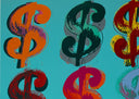 $ (9) (FS.II.285-286) (Blue), 1982 by Andy Warhol