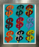 $ (9) (FS.II.285-286) (Blue), 1982 by Andy Warhol