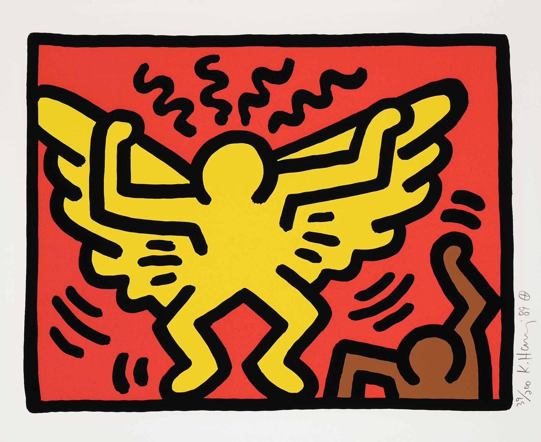 Keith Haring - Untitled (Pop Shop IV - A), 1989