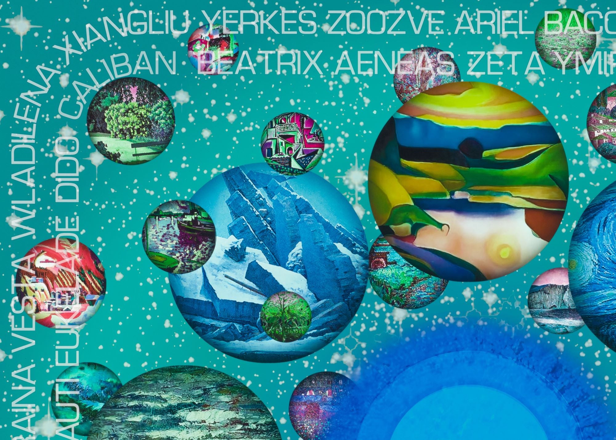 Brave New Worlds 2, 2024 by Brad Faine detail 1