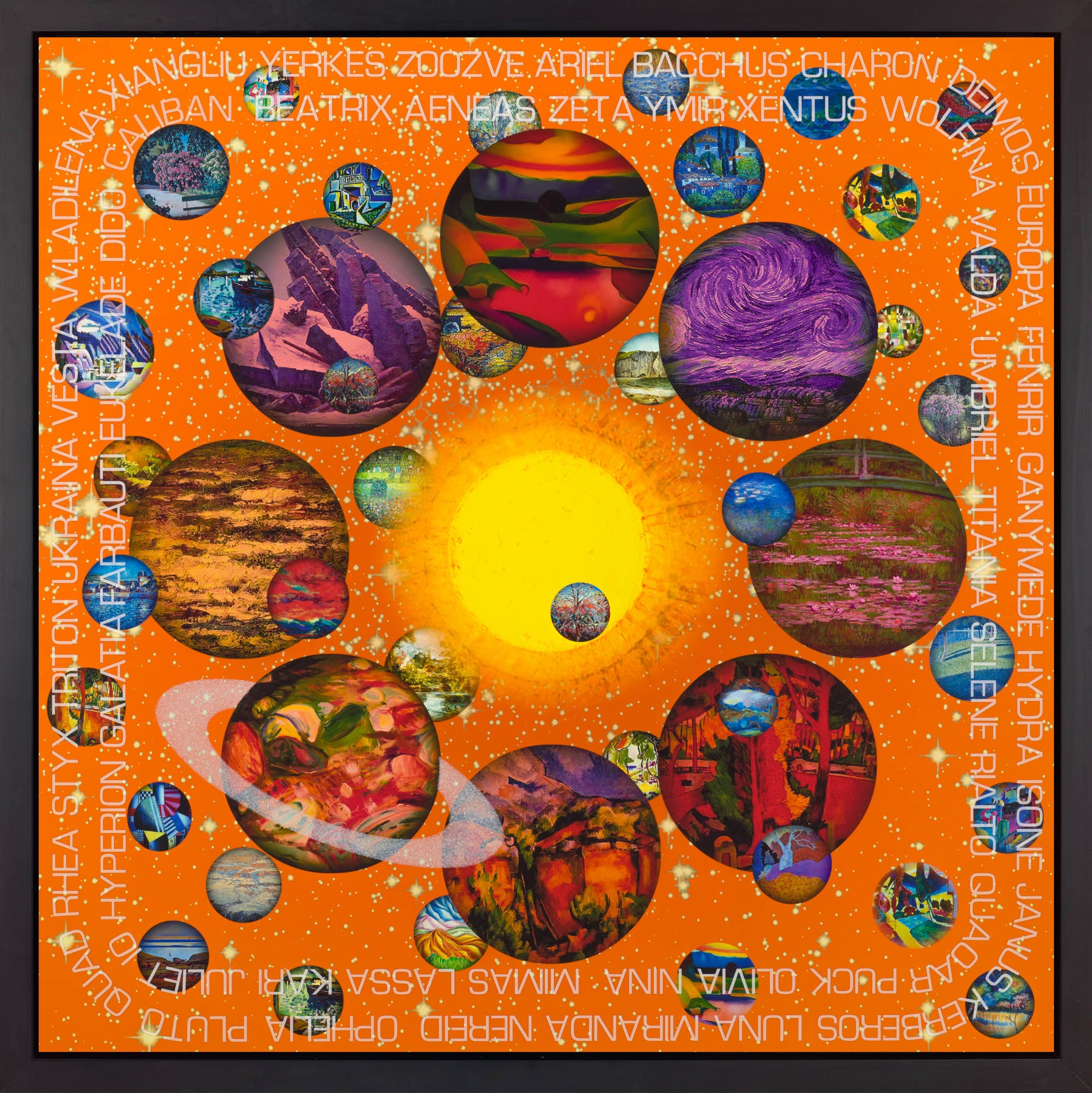 Brave New Worlds 6, 2024 by Brad Faine framed