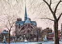 Notre Dame in Winter (Postcards from Paris), 2003