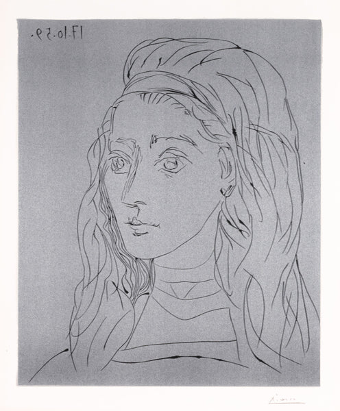 Portrait de Jacqueline (B.923), 1959 by Pablo Picasso | Martin