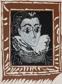 Portrait of Jacqueline with a Ruff (B.1147), 1962 by Pablo Picasso