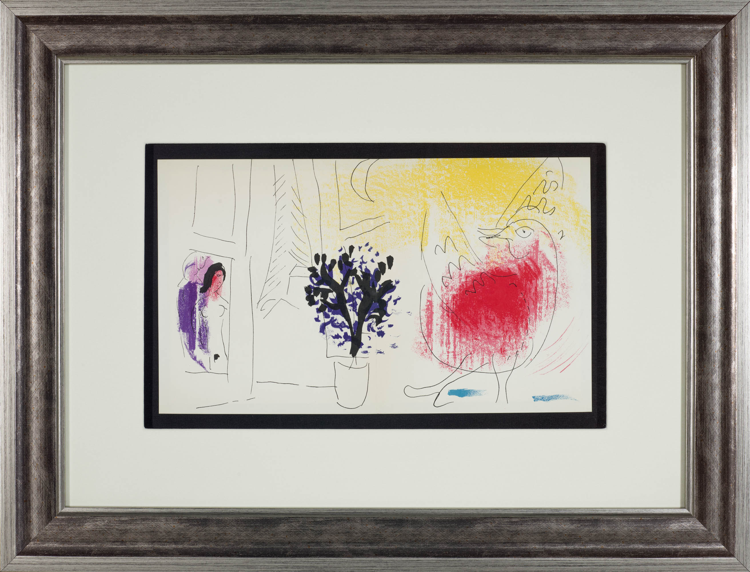 The Red Rooster (Jacques Lassaigne, M.203), 1957 by Marc Chagall