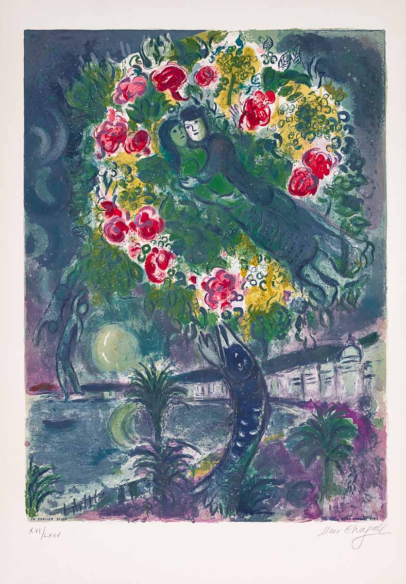 Couple and Fish (Nice et la Côte d'Azur, CS.34), 1967 by