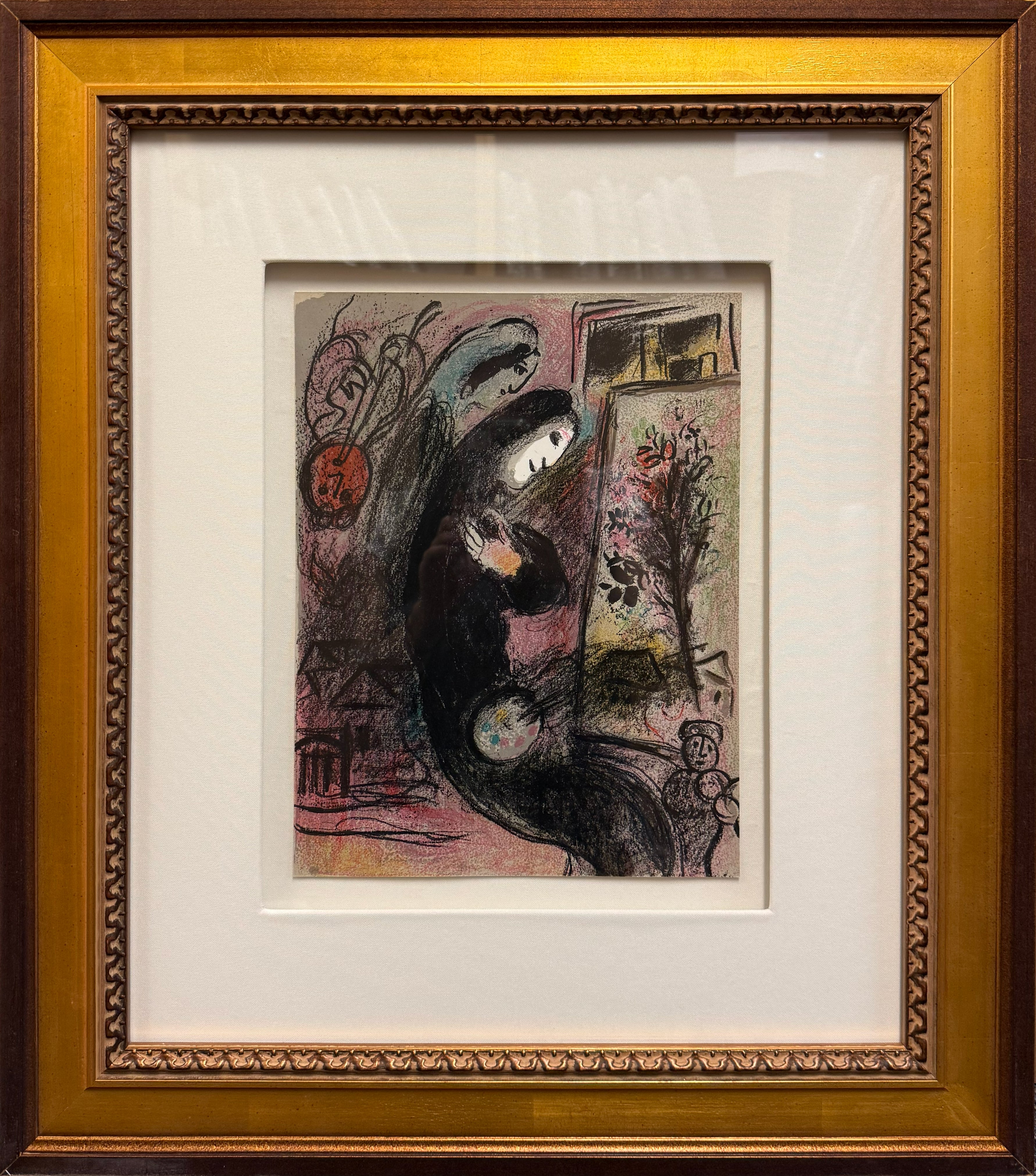 Chagall、INSPIRATION、希少画集画、新品額装付 Inspiration (M.398), 1963 by Marc Chagall | Martin Lawrence Galleries