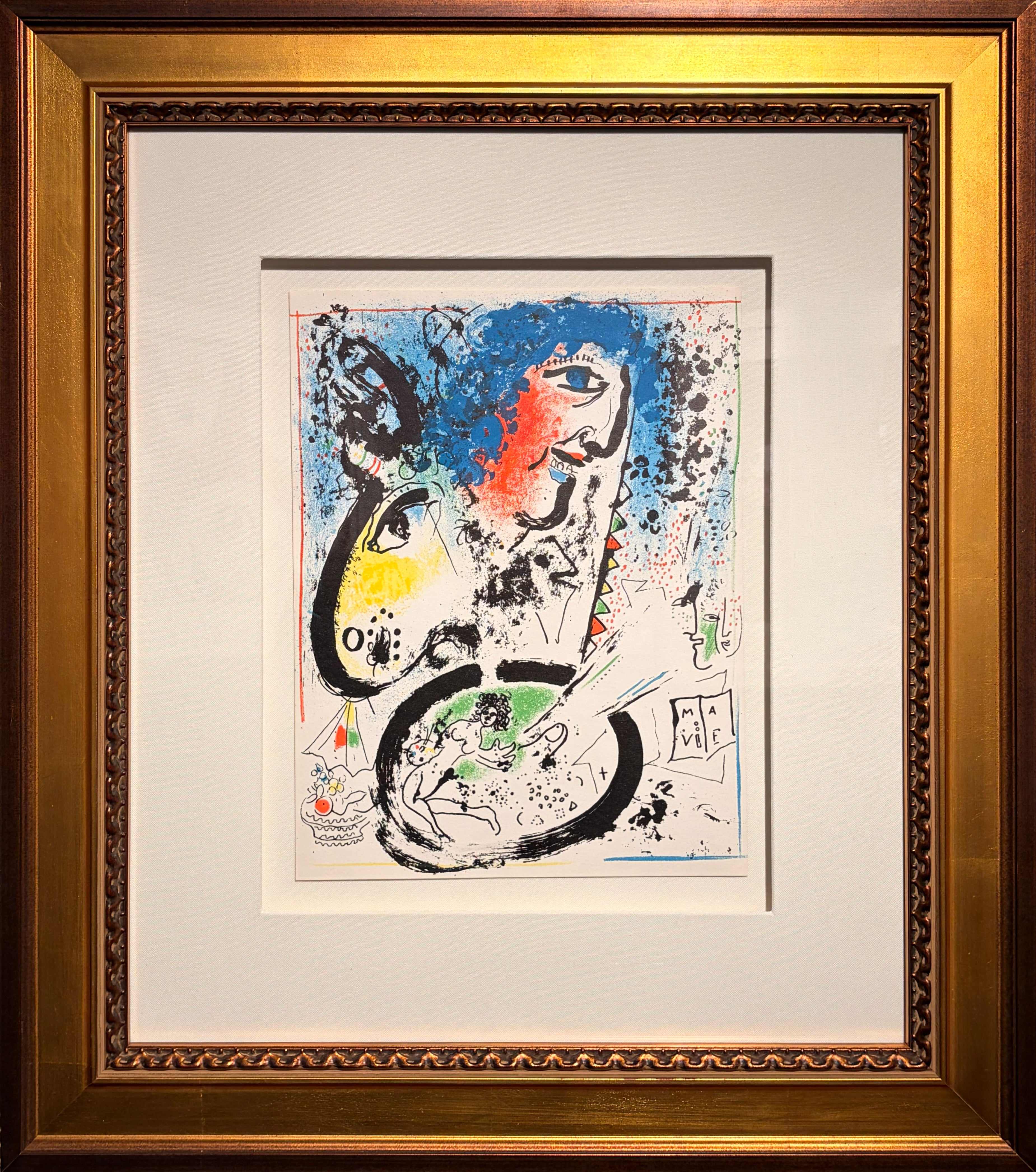 Frontispiece, Self-Portrait (M.282), 1960 by Marc Chagall | Martin