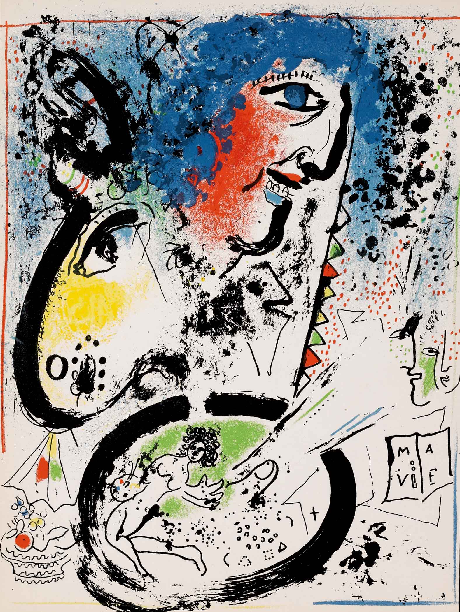 Frontispiece, Self-Portrait (M.282), 1960 by Marc Chagall | Martin