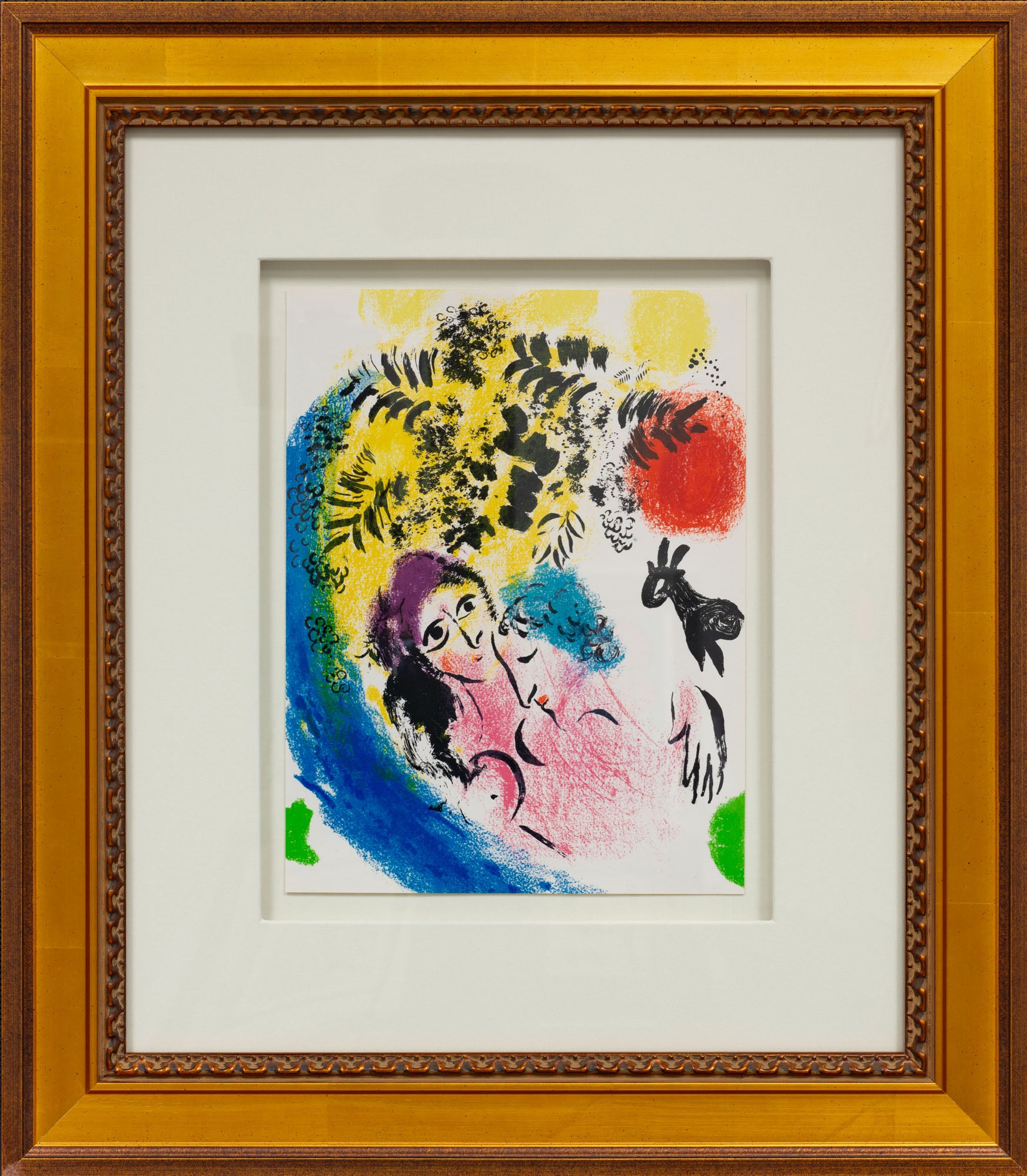 Lovers with Red Sun (M.285), 1960 by Marc Chagall | Martin