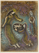 "Then the daughter of Pharaoh..." (The Story of Exodus, M.445), 1966 by Marc Chagall