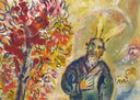 "Then the Angel of the Lorde appeared..." (The Story of Exodus, M.447), 1966 by Marc Chagall - Detail