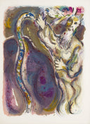 "He cast the rod on the ground..." (The Story of Exodus, M.448), 1966 by Marc Chagall
