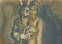 "The Lord said unto Aaron…" (The Story of Exodus, M.449) by Marc Chagall - Detail