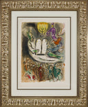 "Moses then came and called for the Elders..." (The Story of Exodus, M.457), 1966 by Marc Chagall - Framed