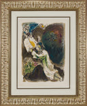 "He gave him two tables of the Testament..." (The Story of Exodus, M.459), 1966 by Marc Chagall - Framed