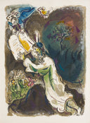 "He gave him two tables of the Testament..." (The Story of Exodus, M.459), 1966 by Marc Chagall