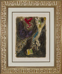 "Moses wrath waxed hote, and he cast the Tables..." (The Story of Exodus, M.461), 1966 by Marc Chagall - Framed
