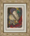 "He wrote in the tables the words..." (The Story of Exodus, M.462), 1966 by Marc Chagall - Framed