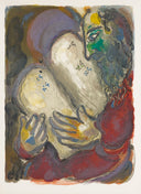"He wrote in the tables the words..." (The Story of Exodus, M.462), 1966 by Marc Chagall
